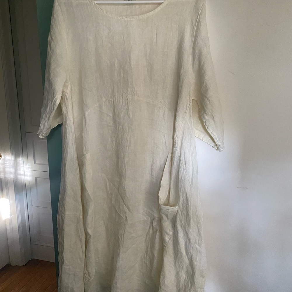 100% linen dress